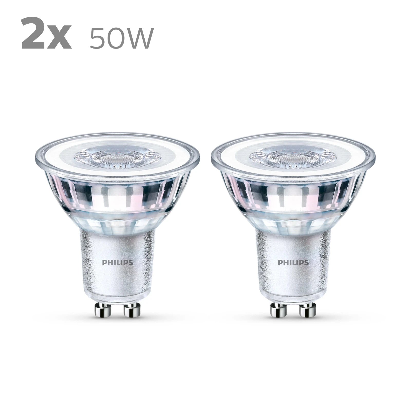 Philips LED Spot Classic 50W GU10 WW 36D ND (2 stuks)