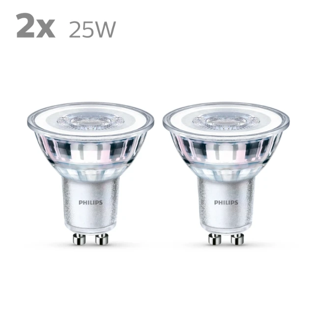 Philips LED Spot Classic 25W GU10 WW 36D ND (2 stuks)
