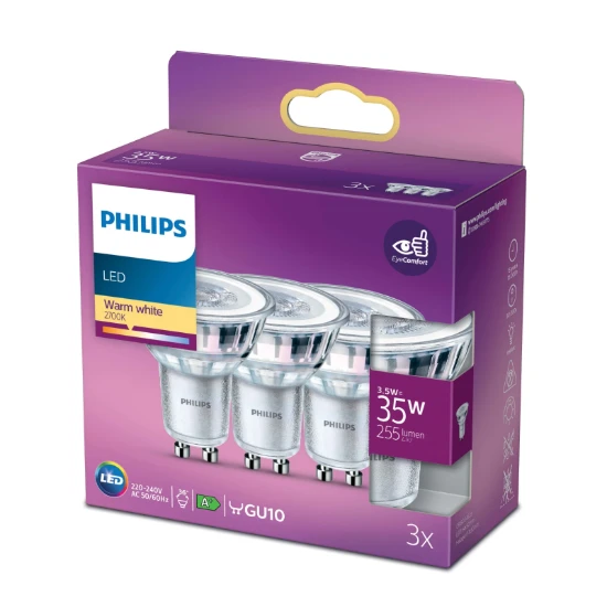 Philips LED Spot Classic 35W GU10 WW 230V 36D ND (3 stuks)