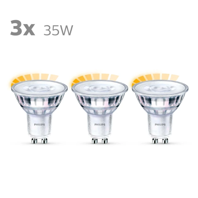 Philips LED Spot Classic 35W GU10 C90 WW 36D WGD (3 stuks)