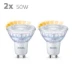 Philips LED Spot Classic 50W GU10 C90 WW 36D WGD (2 stuks)