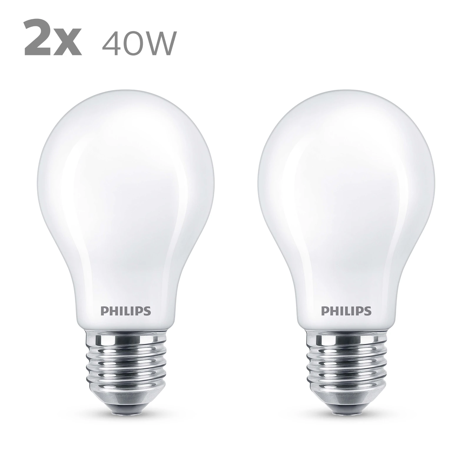 Philips LED Lamp Classic 40W E27 A60 WW FR ND RF (2 stuks)