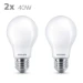 Philips LED Lamp Classic 40W E27 A60 WW FR ND RF (2 stuks)