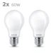 Philips LED Lamp Classic 60W E27 A60 WW ND RF (2 stuks)