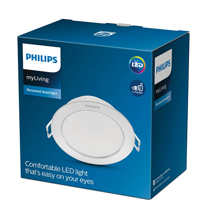 Philips LED-inbouwspot Diamond Cut DL251 wit