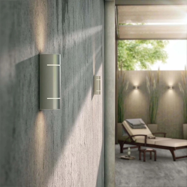 Philips Buitenwandlamp Sunset 2x1W SELV inox