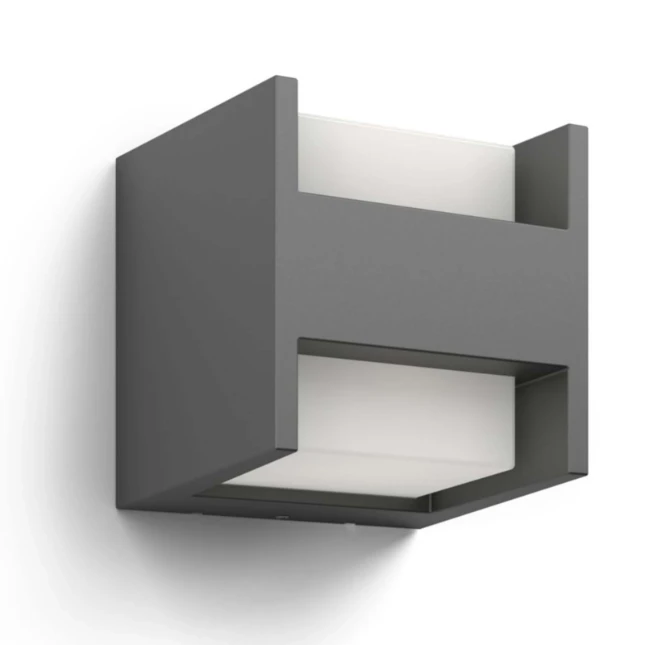 Philips Buitenwandlamp Arbour 2x4.5W antraciet