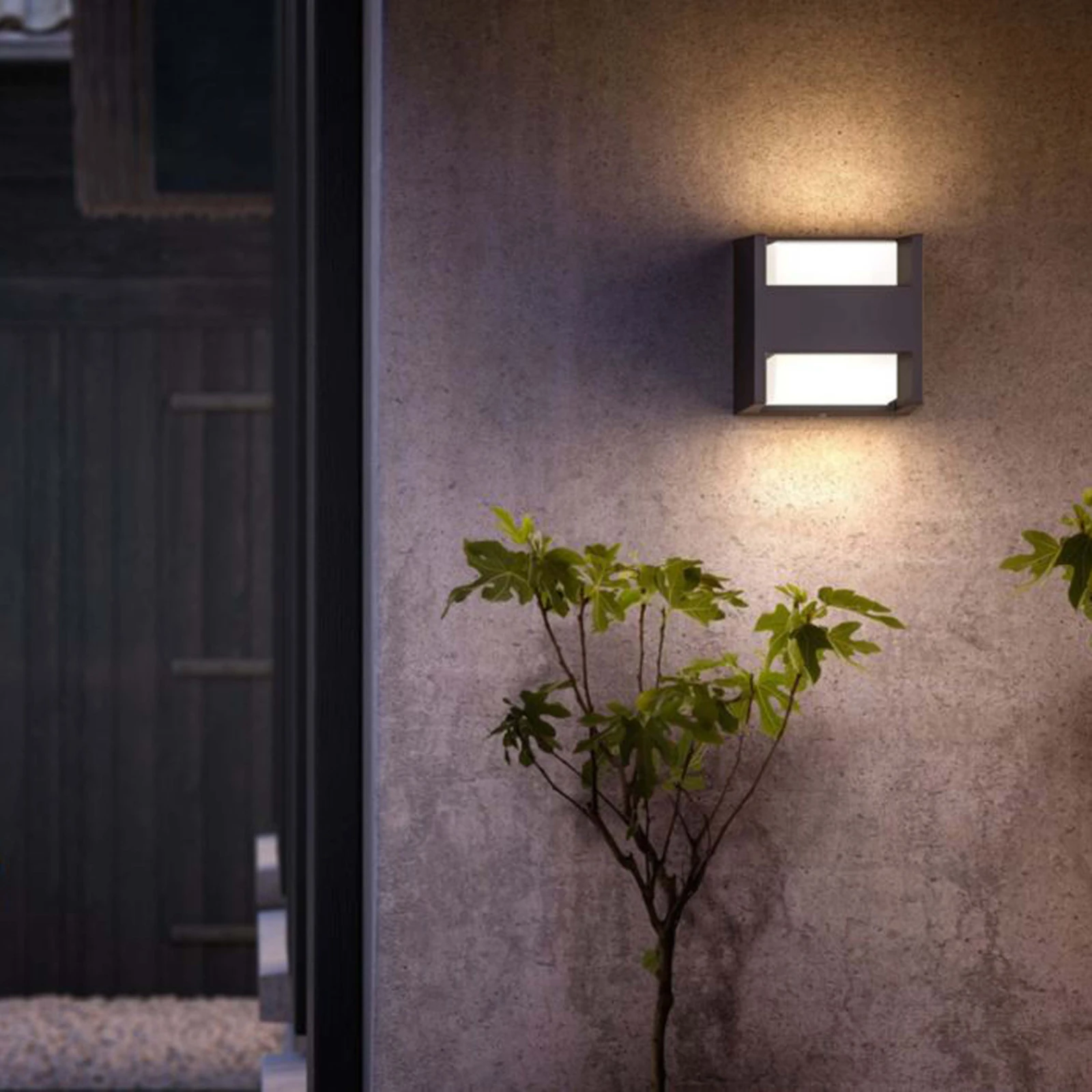 Philips Buitenwandlamp Arbour 2x4.5W antraciet