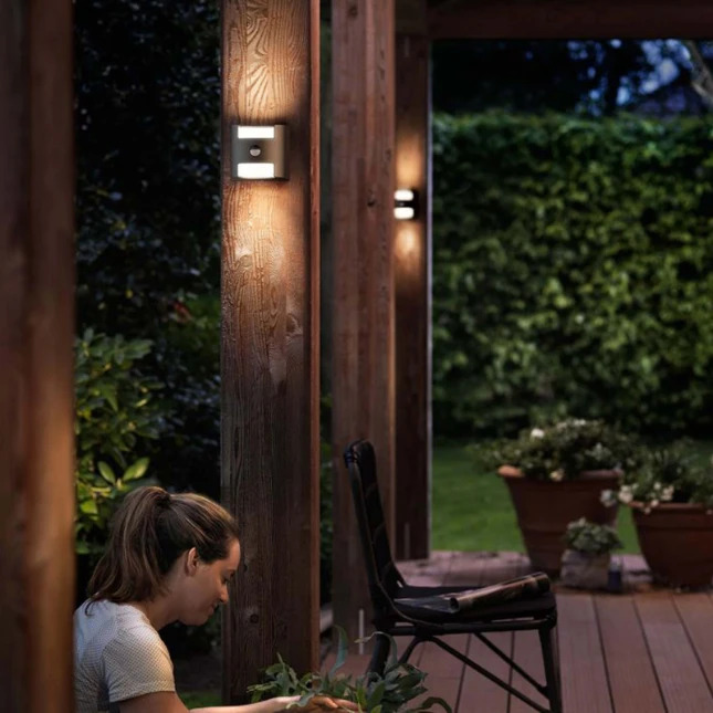 Philips Buitenwandlamp Grass IR 2x4.5W antraciet