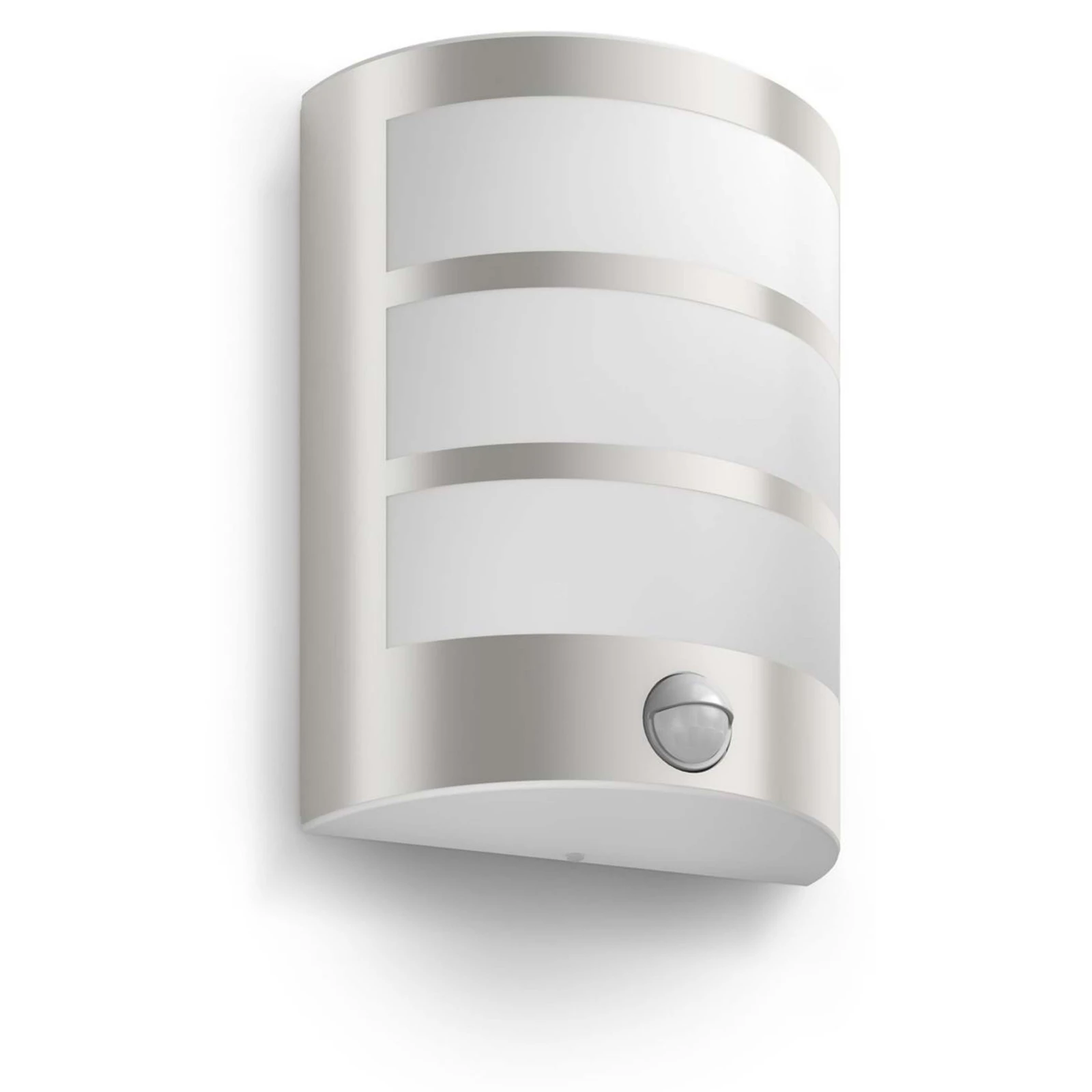 Philips Buitenwandlamp Python IR 1x6W 230V inox - met sensor