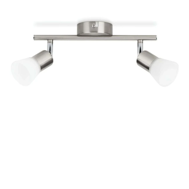 Philips Plafondspot Decagon nikkel 4.3W - 2-spots