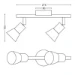 Philips Plafondspot Decagon nikkel 4.3W - 2-spots