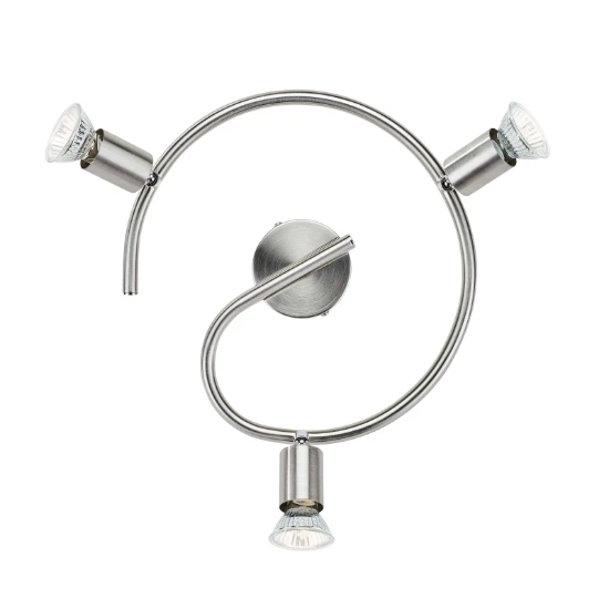 Philips Spiraalspot Limbali 50W nikkel - 3-spots