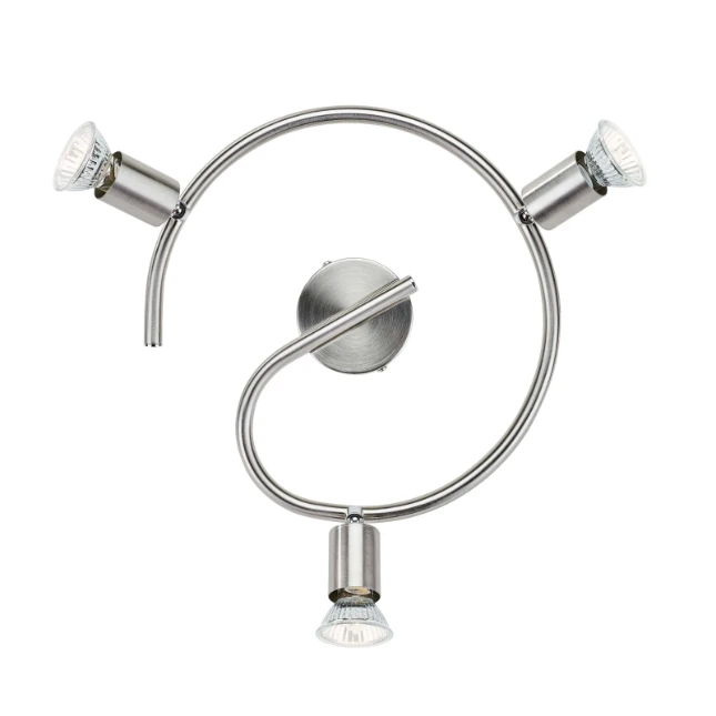 Philips Spiraalspot Limbali 50W nikkel - 3-spots