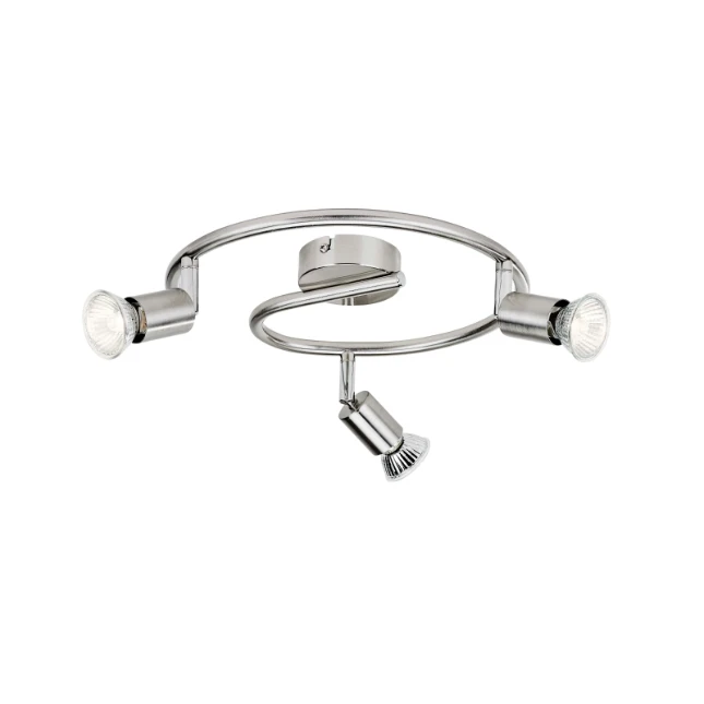 Philips Spiraalspot Limbali 50W nikkel - 3-spots