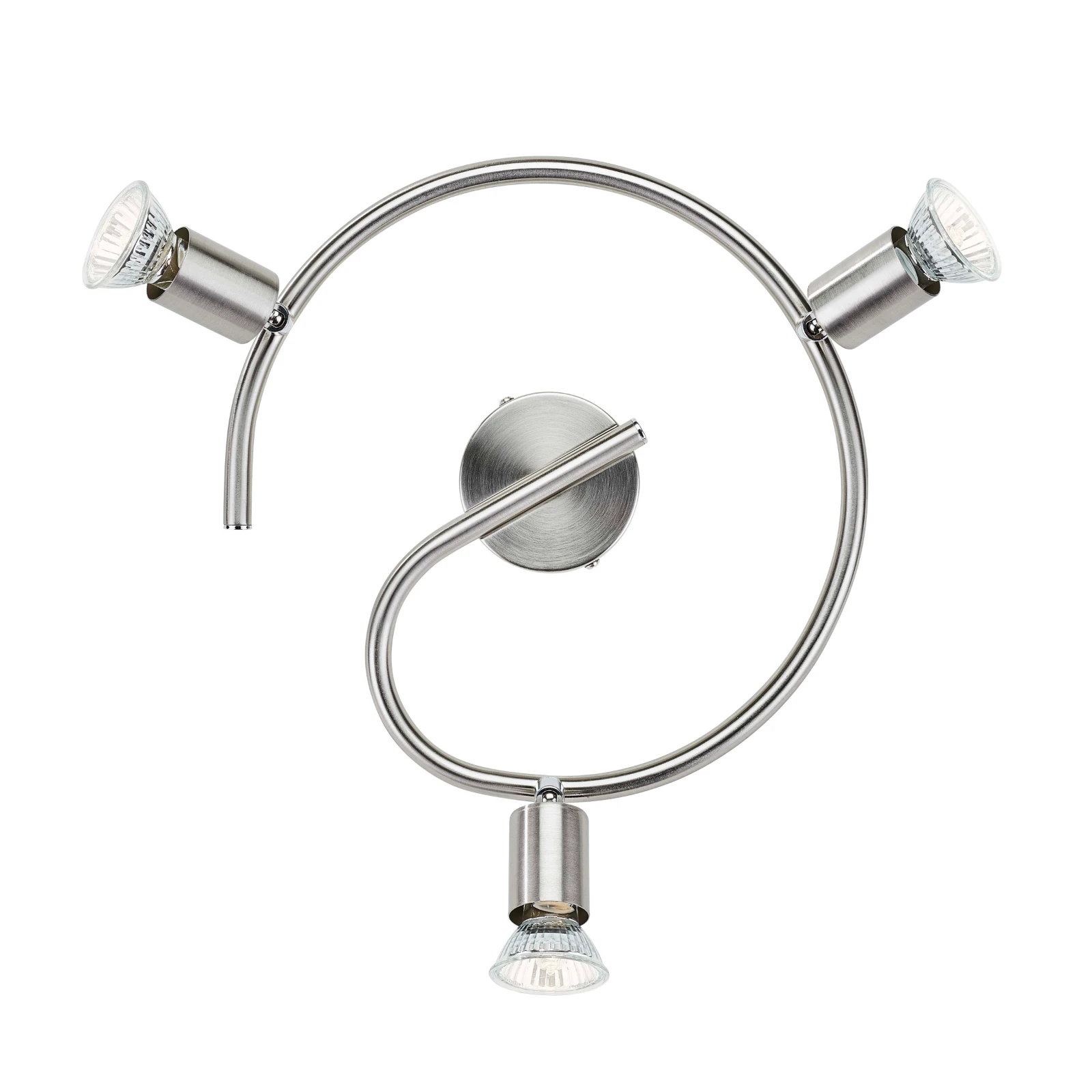 Philips Spiraalspot Limbali 50W nikkel - 3-spots