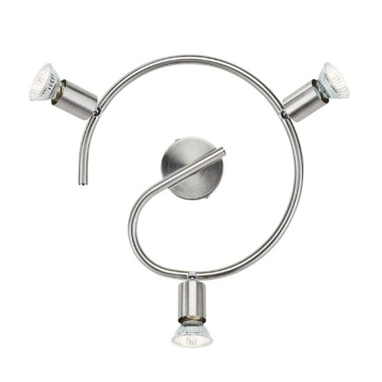 Philips Spiraalspot Limbali 50W nikkel - 3-spots