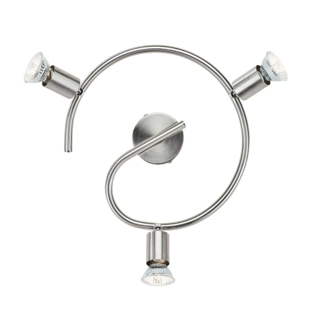 Philips Spiraalspot Limbali 50W nikkel - 3-spots