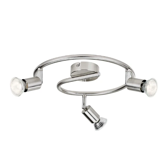 Philips Spiraalspot Limbali 50W nikkel - 3-spots