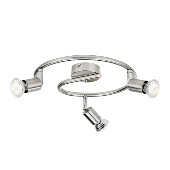 Philips Spiraalspot Limbali 50W nikkel - 3-spots