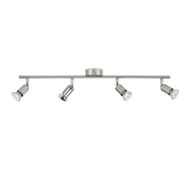 Philips Plafondspot Limbali 50W nikkel - 4-spots