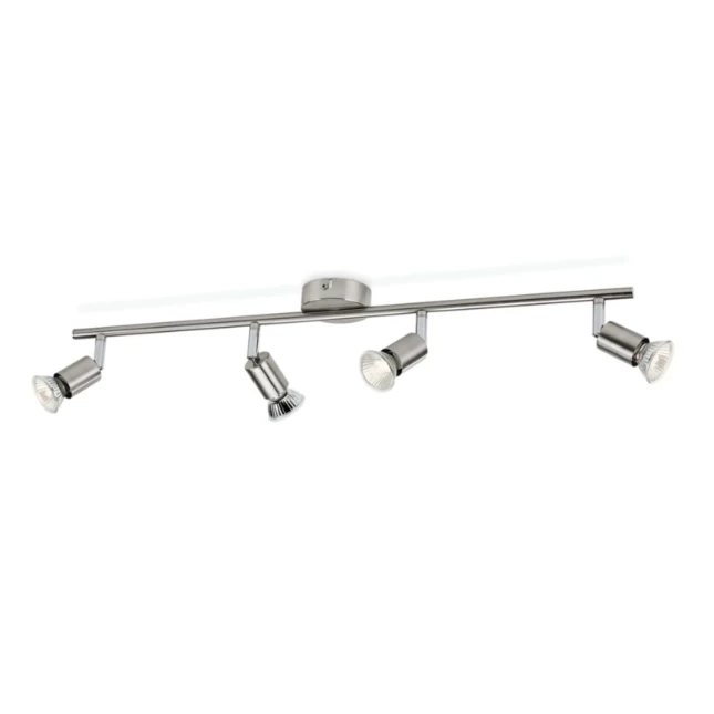 Philips Plafondspot Limbali 50W nikkel - 4-spots