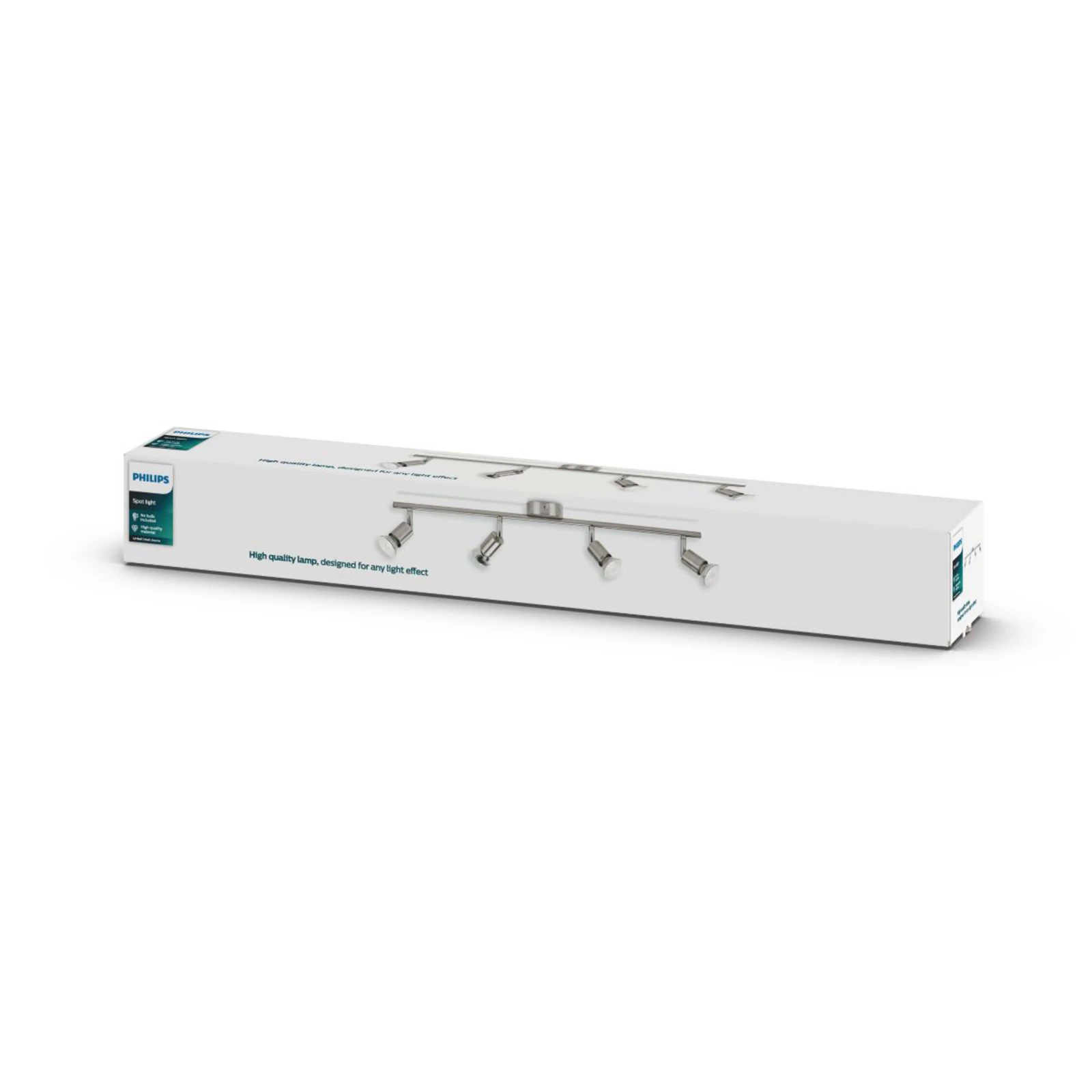 Philips Plafondspot Limbali 50W nikkel - 4-spots