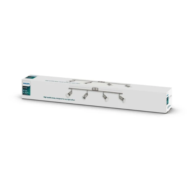 Philips Plafondspot Limbali 50W nikkel - 4-spots
