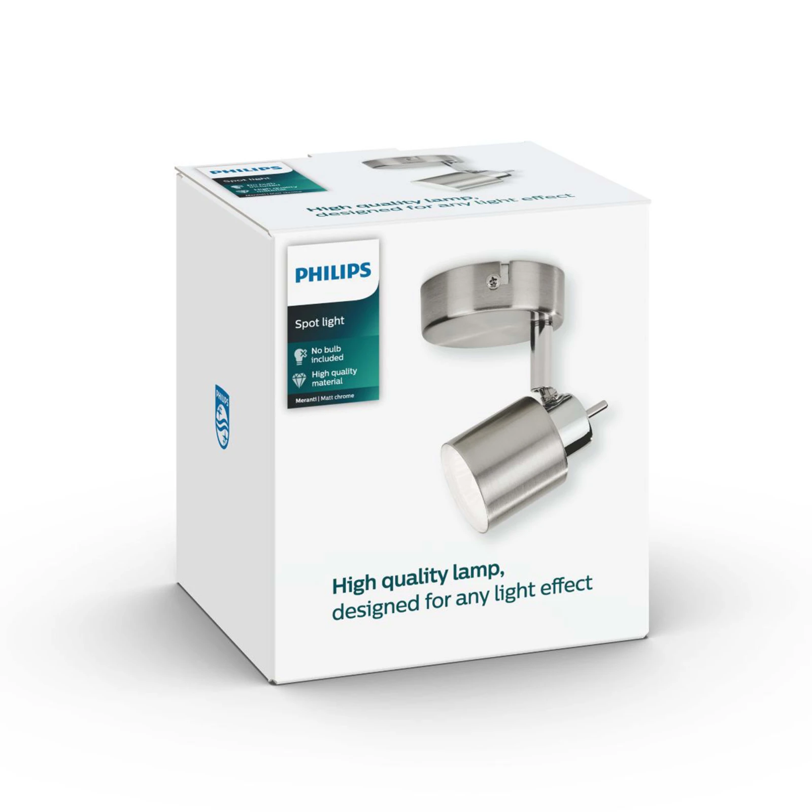 Philips Opbouwspot Meranti 35W nikkel - 1-spot