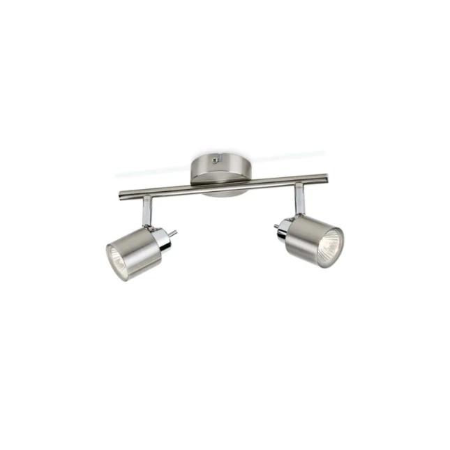 Philips Plafondspot Meranti 35W nikkel - 2-spots