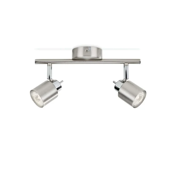 Philips Plafondspot Meranti 35W nikkel - 2-spots