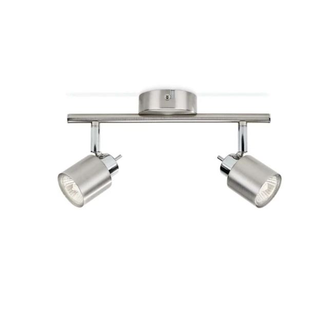 Philips Plafondspot Meranti 35W nikkel - 2-spots
