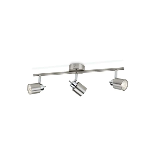 Philips Plafondspot Meranti 35W nikkel - 3-spots