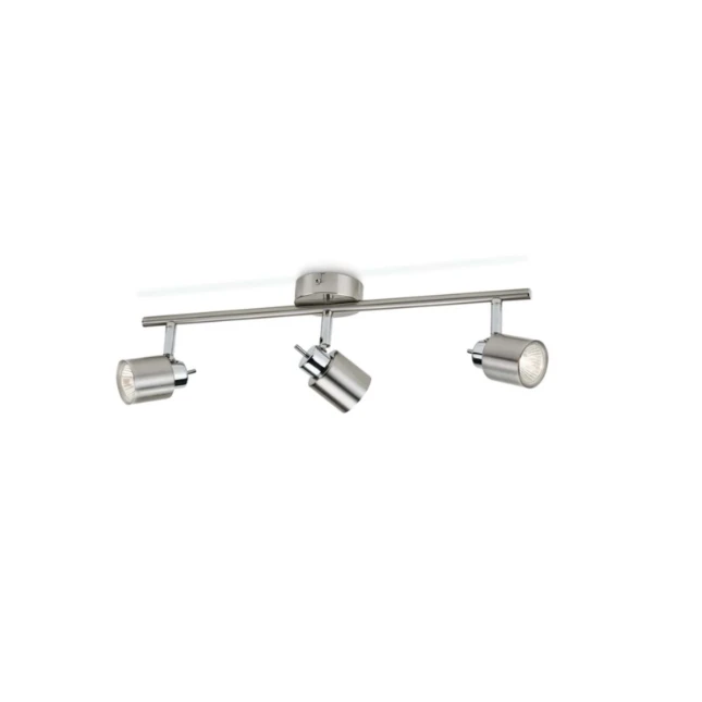 Philips Plafondspot Meranti 35W nikkel - 3-spots