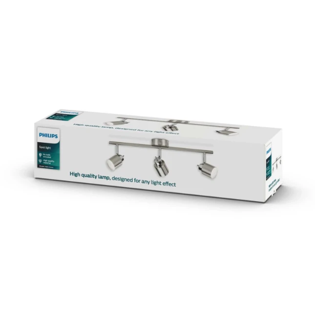 Philips Plafondspot Meranti 35W nikkel - 3-spots