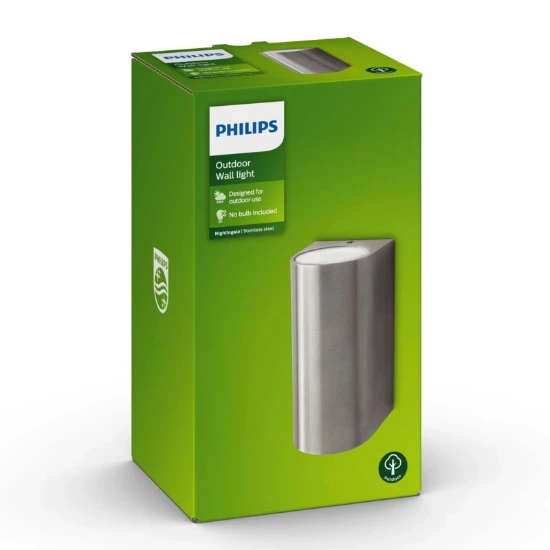 Philips Buitenwandlamp Nightingale 2x35W 230V inox