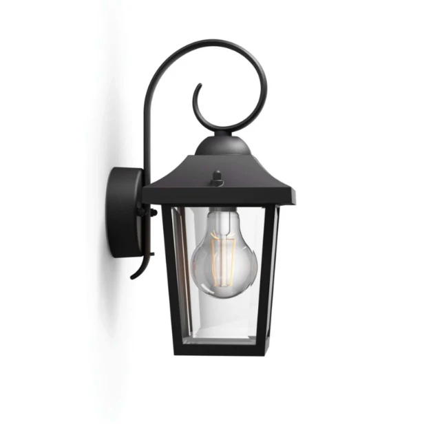 Philips Buitenwandlamp Buzzard 1x60W 230V zwart