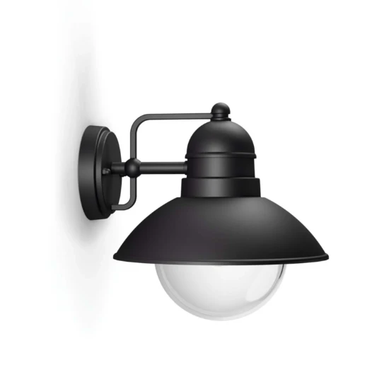 Philips Buitenwandlamp Hoverfly 1x60W 230V zwart