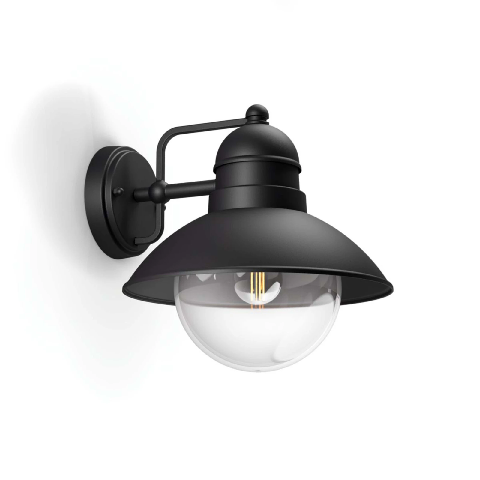 Philips Buitenwandlamp Hoverfly 1x60W 230V zwart