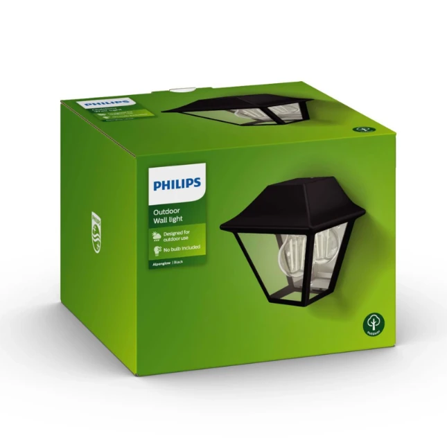 Philips Buitenwandlamp Alpenglow 1x42W 230V zwart