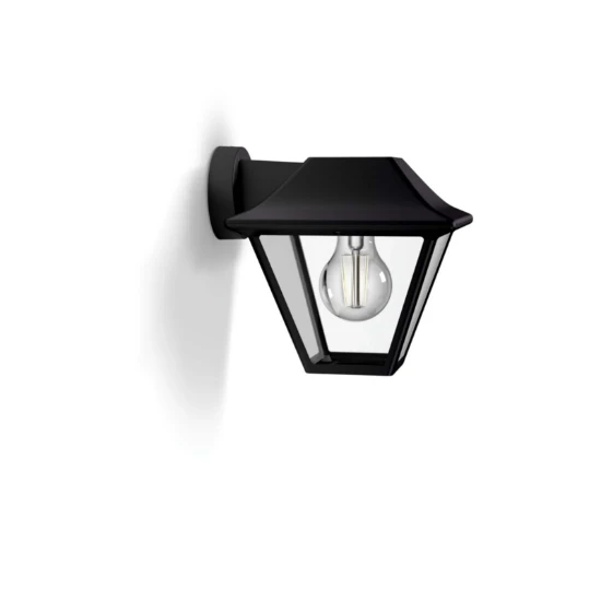 Philips Buitenwandlamp Alpenglow 1x60W zwart