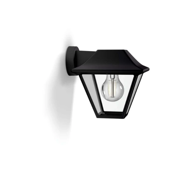 Philips Buitenwandlamp Alpenglow 1x60W zwart