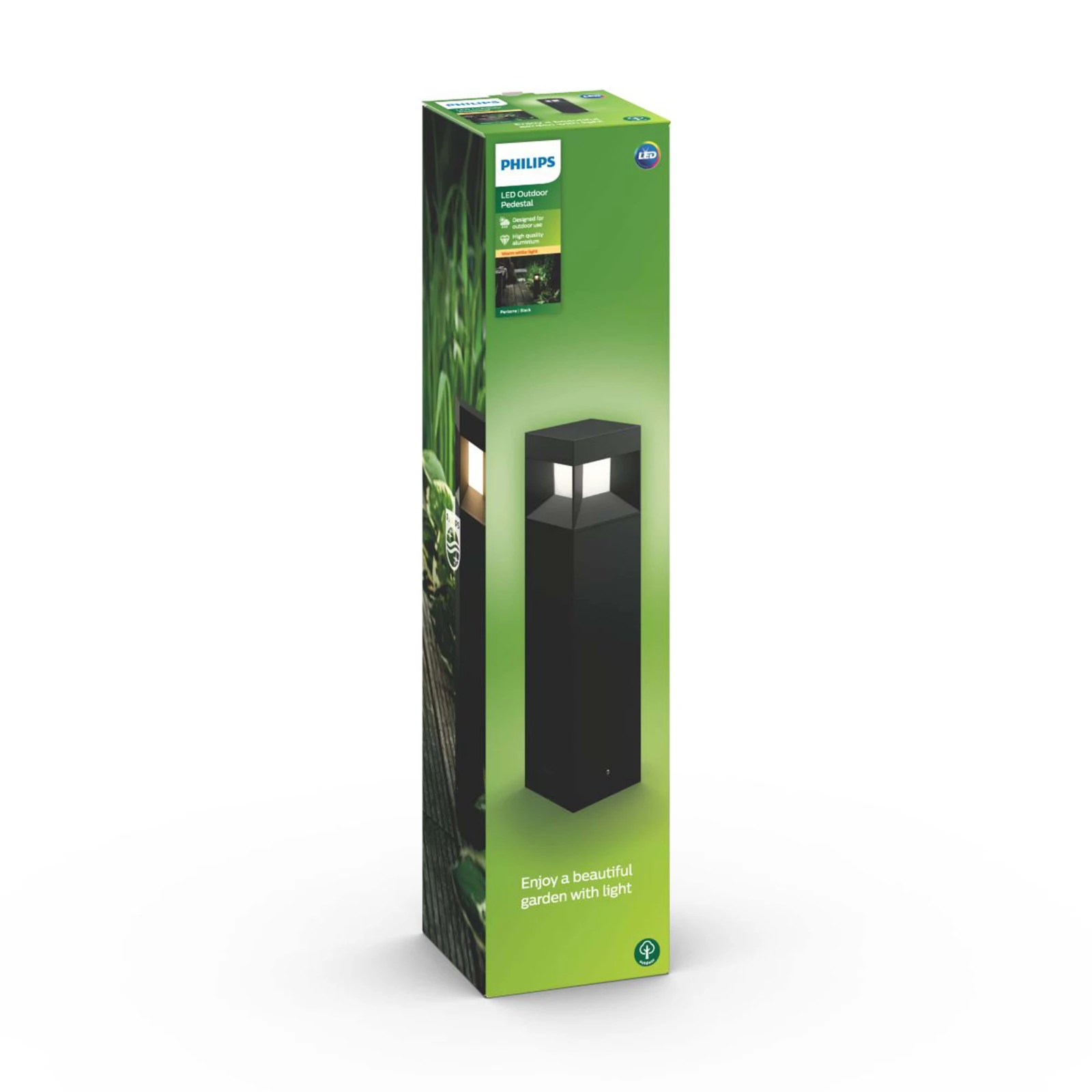 Philips Sokkellamp Parterre 8W 230V zwart