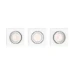Philips Inbouwspot Enneper vierkant 5.5W wit (3 stuks)