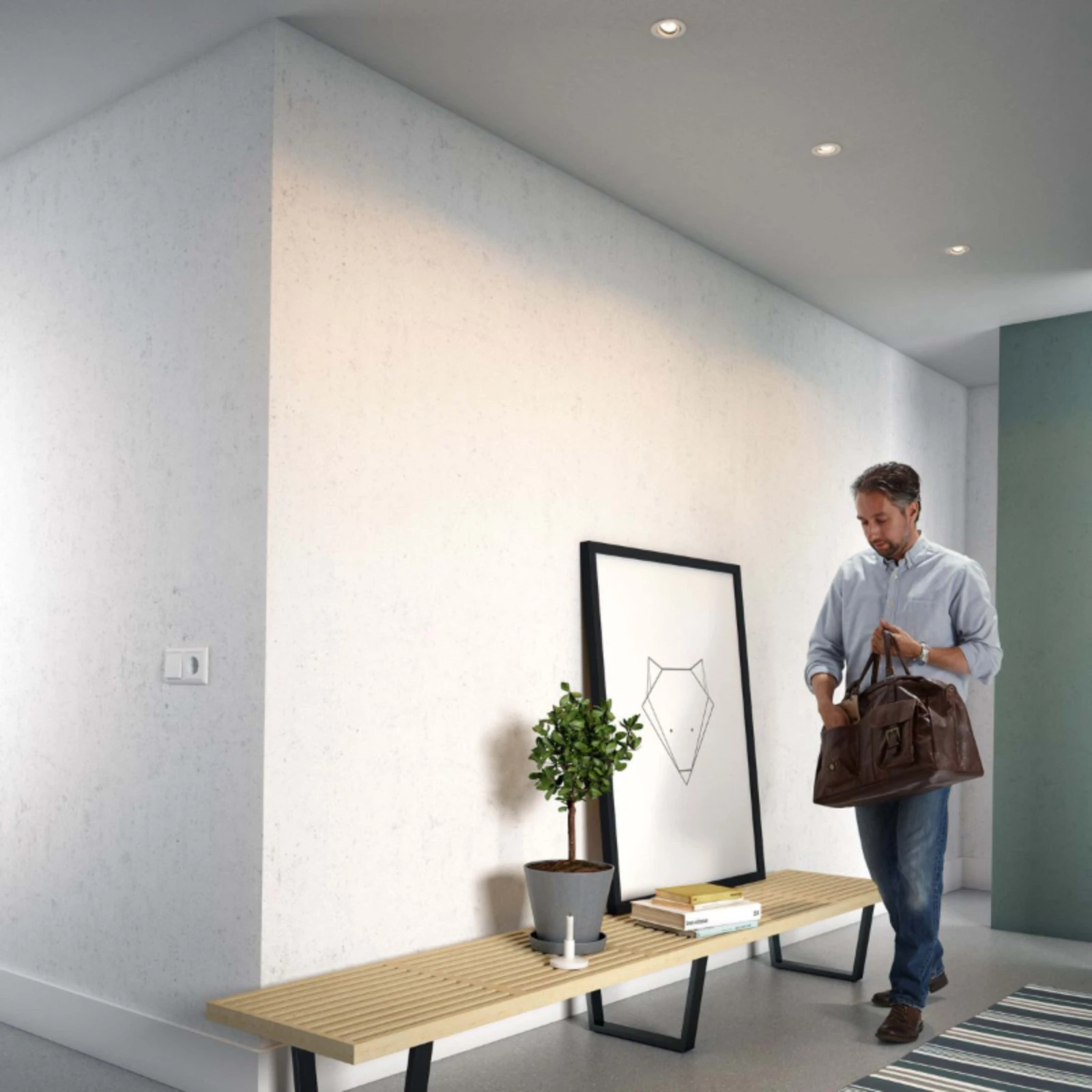 Philips LED-inbouwspot Enneper rond 5.5W wit (3 stuks)