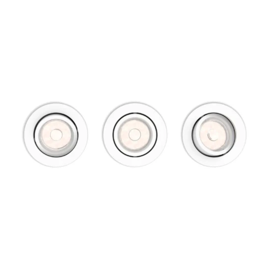 Philips LED-inbouwspot Enneper rond 5.5W wit (3 stuks)