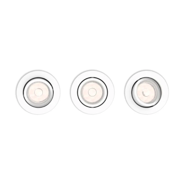 Philips LED-inbouwspot Enneper rond 5.5W wit (3 stuks)