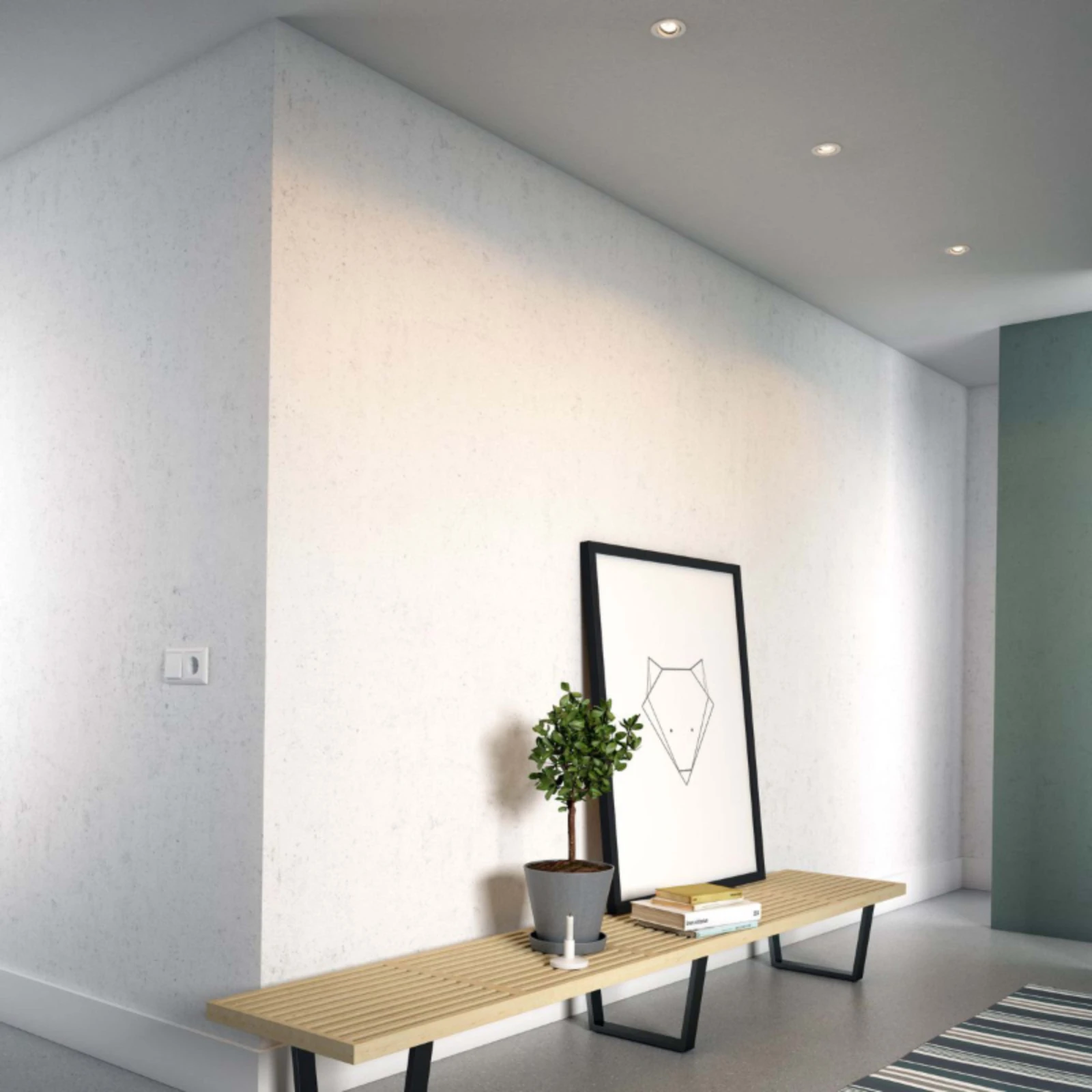 Philips LED-inbouwspot Enneper rond 5.5W wit (3 stuks)