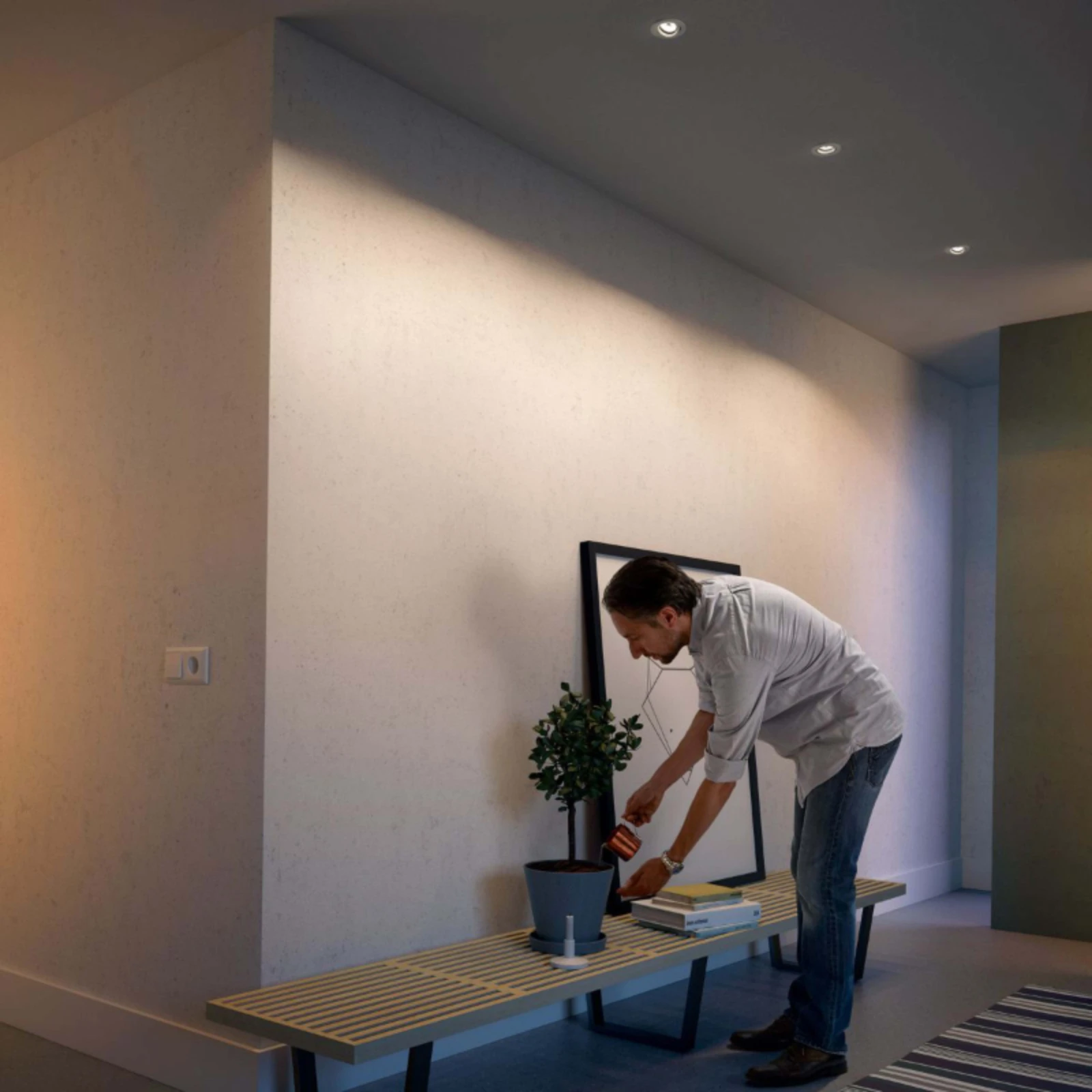 Philips LED-inbouwspot Enneper rond 5.5W wit (3 stuks)