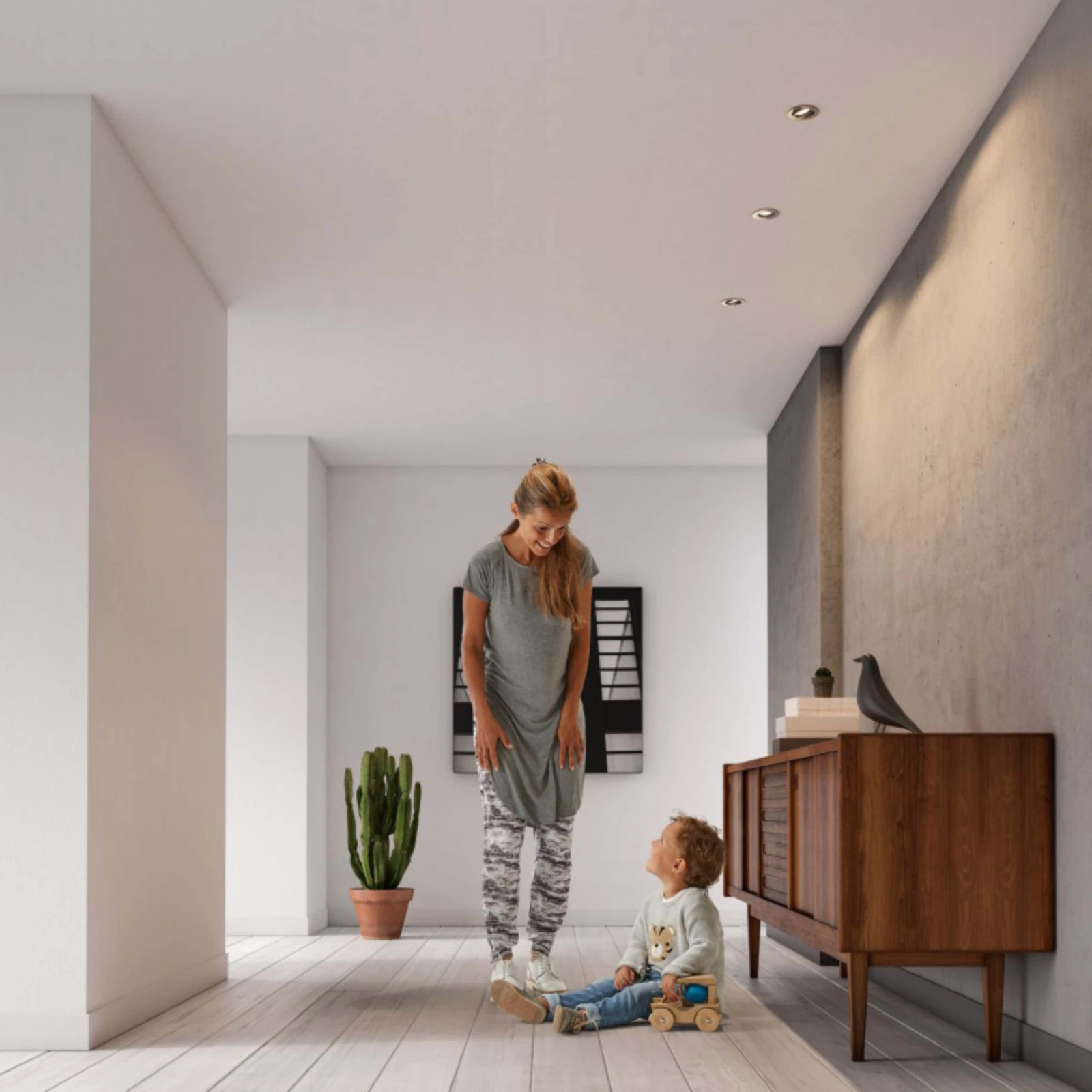 Philips LED-inbouwspot Shellbark rond 4.5W nikkel (3 stuks)